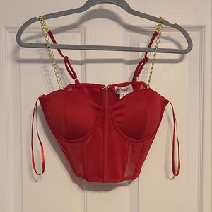 Say What? Red corset size S.  NWT